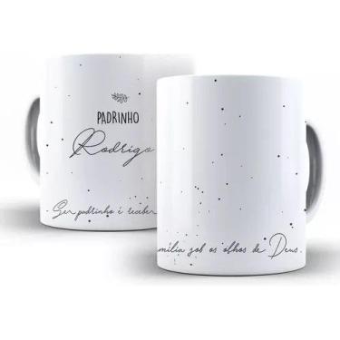Imagem de Caneca Convite Padrinho Ou Madrinha Batismo Promovidos - loja dinka