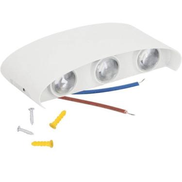 Imagem de Arandela Luminaria Parede Meia Lua 6w 6 Fachos Decoraçao Iluminaçao Ca