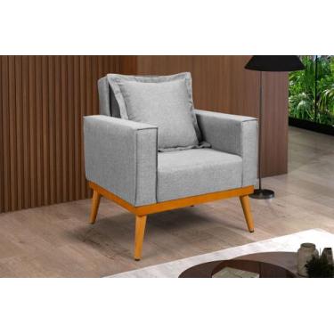 Imagem de Poltrona Cadeira Quarto Feminino Delicada Clínica Recepção Conforto Lu