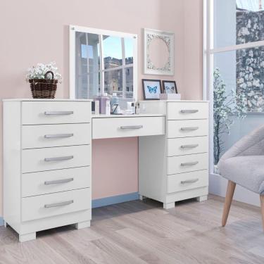 Imagem de Conjunto De Cômoda E Penteadeira Salina Branco