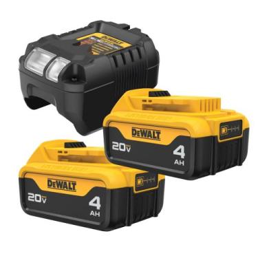 Imagem de Kit DeWalt DCB1102 + 2 Baterias 4Ah 20V MAX  Potência, Autonomia e Car