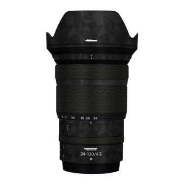 Imagem de ZZQ&CCF Adesivo de capa de lente Mebont antiarranhões para Nikon NIKKOR Z 24-120 mm f/4 S protetor de lente película protetora da pele e resistência ao desgaste (triângulo preto)