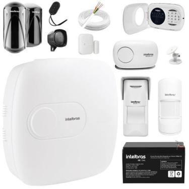 Imagem de Kit central alarme AMT 1016 NET Intelbras Acessorios Kit 9