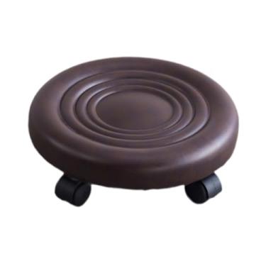 Imagem de Ioensy Bancas de baixo altura Rolamento Baixa assento de rolamento com rodas resistente confortável baixo pequeno banco de rolos bancos curtos para fitness, Sobrancelha