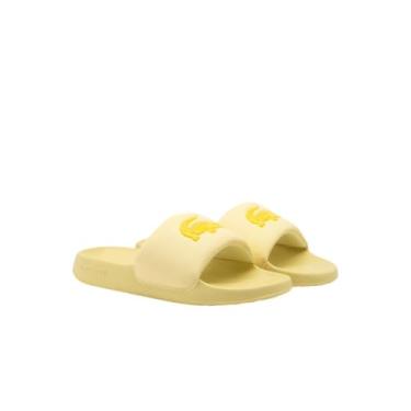 Imagem de Lacoste Sandália feminina Serve Slide, Crocodilo amarelo, 35