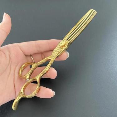 Imagem de Tesoura de Corte de Cabelo Profissional 6 Polegadas - Aço 440C - Dente
