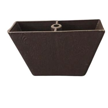 Imagem de Kit Pés Cantoneira Canto e Pés Apoio Sofá Poltrona Marrom com Parafuso