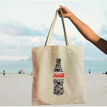 Imagem de Bolsa Ecobag 100% Algodão Sustentavel Cor cru Tema Refri - armazze