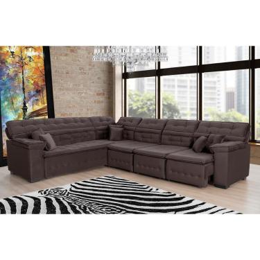 Imagem de Sofá De Canto Magno 2,57x3,77m Marrom