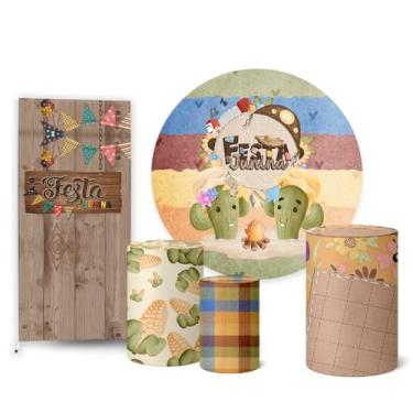 Imagem de Trio Capas Cilindro + Painel Redondo + Lateral Festa Junina (K2FJN0029)