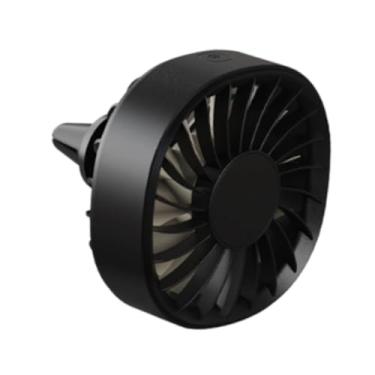 Imagem de Generic Ventilador de refrigeração para carro, circulador de ar elétrico, clipe universal, resistente, velocidades ajustáveis ​​para painel de banco traseiro, Preto