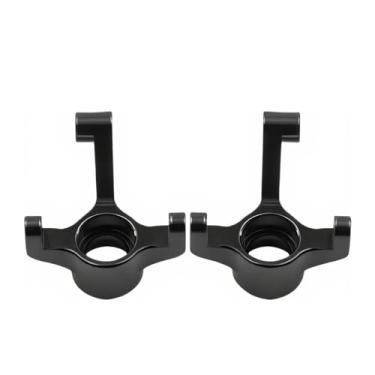 Imagem de Juntas de direção dianteiras de metal eixos de alumínio para Losi Micro b Upgrades peças 1/24 acessórios RC carro 2WD Buggy RTR LOS00007 substituição (preto)