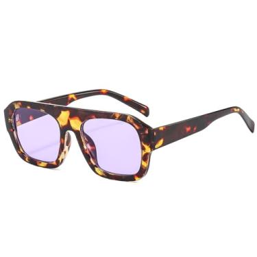 Imagem de HCPIHF Óculos de sol retrô punk, feminino, masculino, praia, vintage, festa, ambiente externo (8)