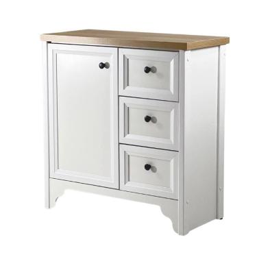 Imagem de Gabinete Armário Banheiro Ditália Com Tampo Bn-05 Branco