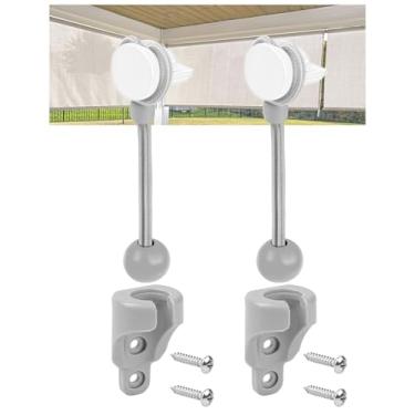 Imagem de CACELY Peças de reposição para persianas Coolaroo Outdoor Roller Blinds Novo modelo adequado para todas as versões Persianas externas (kit Bungee, 1, Riverstone)