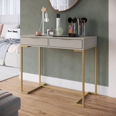 Imagem de Escrivaninha Penteadeira Com Duas Gavetas Aparador Elegante