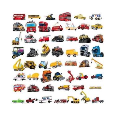 Imagem de Adesivos De Graffiti De Caminhão De Bombeiros Para Crianças, 50 Unidad