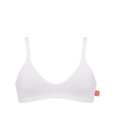 Imagem de Top Sanny 13631-0 Em Cotton Com Bojo Moldado Juvenil, Branco, 38