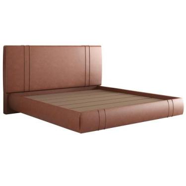 Imagem de Cama King Flutuante Com Cabeceira 195cm Astra S04 material sintético T