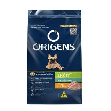 Imagem de Ração Seca Origens Light Frango e Cereais para Cães Adultos Porte Mini e Pequeno - 3 Kg