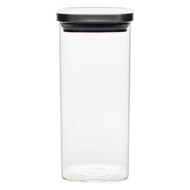 Imagem de Pote Hermético de Vidro Quadrado Tampa em Inox 2100ml - Vista Home