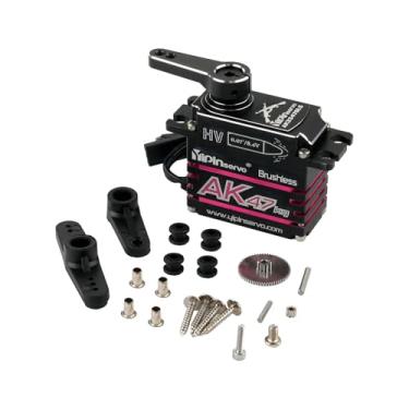 Imagem de Rcmall AK47 47KG Brushless Digital Servo, IP67 Waterproof, CNC Aluminum HV Motor, 0.07s Speed 180/270/360/357 Degree for RC Cars 1/8 1/10 Scale (360 Degree)