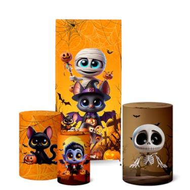 Imagem de Trio Capas Cilindro + Painel Lateral Romano Halloween (K5HAL0003)