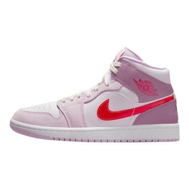Imagem de Nike Tênis feminino Air Jordan 1 Mid, Sirene vermelha Iris Whisper, 39