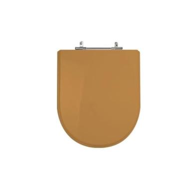 Imagem de Assento Sanitário Poliéster Para Louça Link/Carrara/Belle Époque (Deca) Aço Sedile Bege Castor