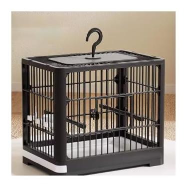 Imagem de Gaiola de pássaro, gaiola de pássaro, papagaio, casa, grande, reprodução, portátil, especial, ninho de pássaro, visualização especial (preto)