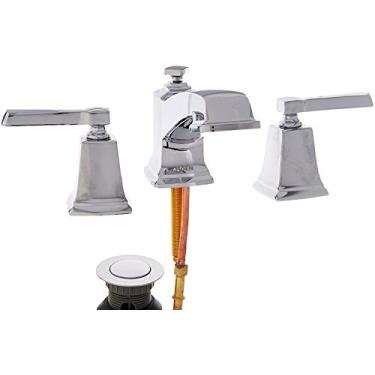 Imagem de Moen WS84820 Torneira de banheiro com duas alças para calçadão, cromada