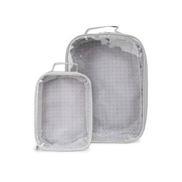 Imagem de Kit Organizador de Maternidade P e G Pippa Cinza Claro - Bagaggio, U