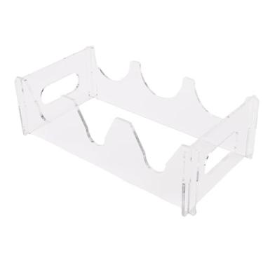 Imagem de YOUTHINK Suporte Moderno para Garrafa de Vinho Em Acrílico, Rack de Vinho Empilhável para Bancada Com Capacidade para 3 Garrafas, Serve para Despensa, Armário, Cozinha