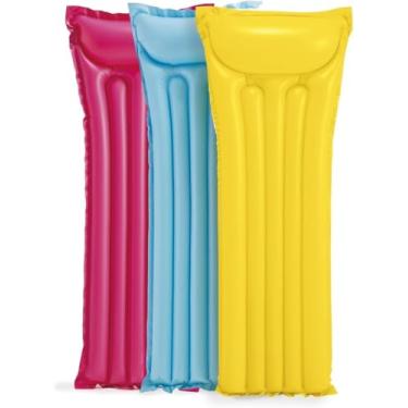Imagem de Colchão Inflável Piscina 183x69cm – Verão | Confortável, Resistente e Portátil | Ideal para Piscina e Praia – Cor Sortida