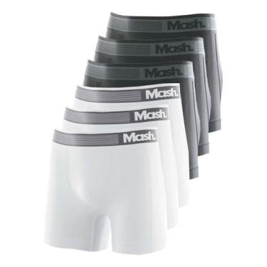 Imagem de Kit com 6 Cuecas Boxer Mash 710.01 Colorido, Cinza, GG
