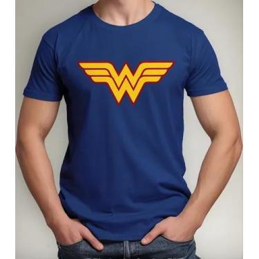 Imagem de Camiseta Camisa Adulto Feminina Masculina Algodão Mulher Maravilha Her