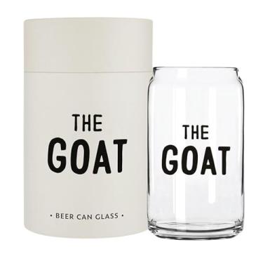Imagem de Santa Barbara Design Studio Copo de cerveja em forma de lata de cerveja para presente do Dia dos Pais, 473 g, The GOAT