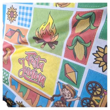 Imagem de TNT Estampado Toalha De Mesa de Doces Decoração Festa Junina Caipira Tema Junino São João Arraial Caipirinha Crianças