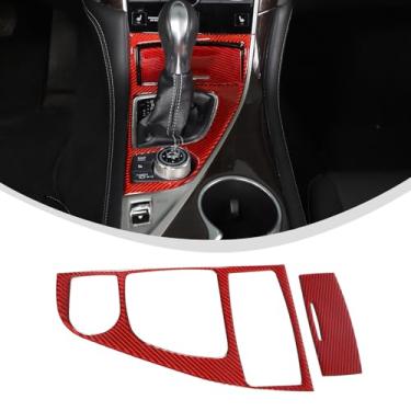Imagem de Aotumcer Acabamento da capa do painel de mudança de marchas do console central, compatível com Infiniti Q50 /2017-2022 Infiniti Q60 2015-2023, capa de acabamento de mudança de marchas de fibra de
