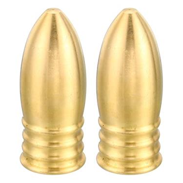 Imagem de M10 Thread Lamp Finial Cap Knob, 2 pacotes de latão, cúpula, Harpa, tampas de parafuso, luminária de decoração para candeeiros de mesa, lâmpadas de chão 14 x 34 mm