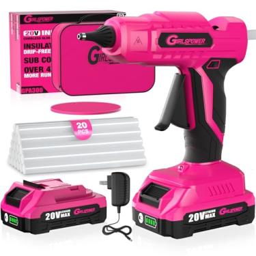 Imagem de GIRLSPOWER Pistola de cola quente sem fio