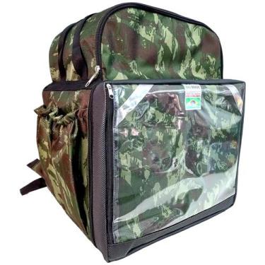 Imagem de Mochila Bag Motoboy Reforçada 45 litros Isopor laminado CAMUFLADA - BA