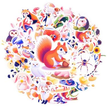 Imagem de 35 peças, animais, natureza, vida marinha, pássaros, insetos, papelaria, adesivos, faça você mesmo, raposa, para celular, laptop, scrapbook, bicicleta, notebook, bagagem, copo de celular