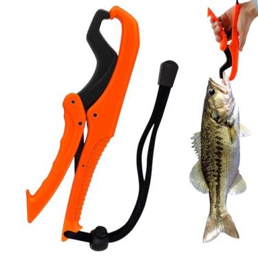 Imagem de Pegador de lábio de pesca - Suporte flutuante para robalo com cordão, alicate de boca de peixe pescado, acessórios leves de caiaque para pai, família, colegas de trabalho, namorado, tio, vovô