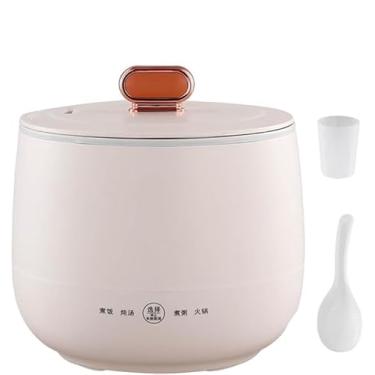 Imagem de Panela elétrica de arroz 1,8L pequena, mini panela elétrica de arroz com antiaderente, mini panela elétrica de arroz para 1-2 pessoas, 4 funções de panela para fazer arroz, sopa, mingau, chá