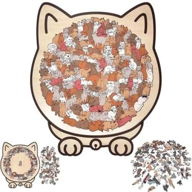 Imagem de Quebra-Cabeça de Madeira Gato, Wooden Puzzle Labirinto em Formato de Gato 135 peças (Opção 3)