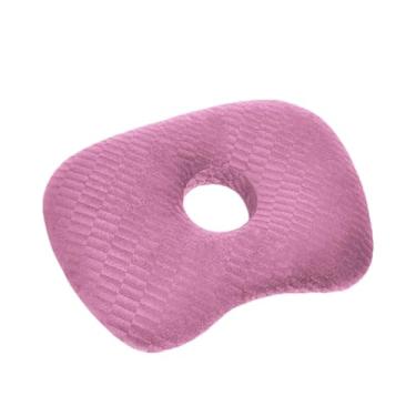 Imagem de Llazsybz Almofada para Piercing, Almofada Lateral, Protetor Ergonômico para Orelha Furada, Suporte para úlceras de Pressão Na Orelha, Salões de Piercing, Rosa Vermelha, Tamanho real