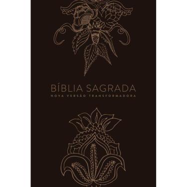 Imagem de Bíblia Nvt Ln Indian Flowers Dourada