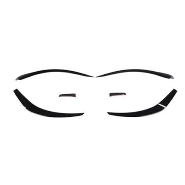 Imagem de Aramox Kit de Spoiler de Pára-choque Dianteiro, 3 Peças ABS Preto Brilhante Com Acabamento de Ventilação Lateral Divisor de, para CLA C117 X117 Pré Facelift 2013 a 2015