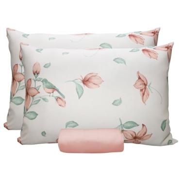 Imagem de Jogo de Lençol Portallar Doce Vida Fronha 100% Algodão Queen Mendonza/Rosa Orquidea